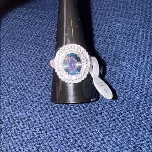 Bomb Party Ring June 2025 RG75571 "Stuck On Your Love" Alexandrite Rhodium Sz 9